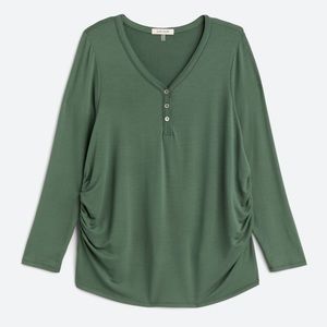 Piper Maternity Henley Knit Top
